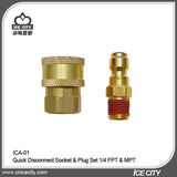 Quick Disconnect Socket & Plug Set 1/4 FPT & MPT -ICA-01