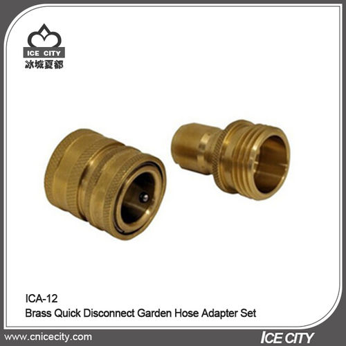 Brass Quick Disconnect Garden Hose Adapter Set-ICA-12