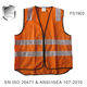 FS1900SERIES MULTICOLOR SAFETY VEST-FS1903-ORANGE