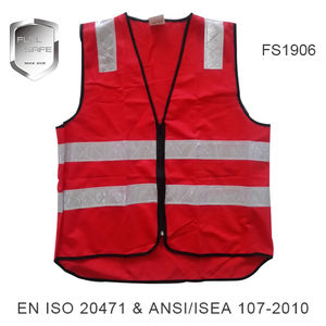 FS1900SERIES MULTICOLOR SAFETY VEST -FS1906-RED