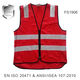 FS1900SERIES MULTICOLOR SAFETY VEST-FS1906-RED