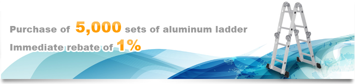 Purchase of 50,000 sets of aluminum ladder Immediate rebate of 1%