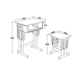 Multilayer Board Desks and Chairs-FX-0078
