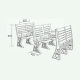 Row of chairs-FX-1360